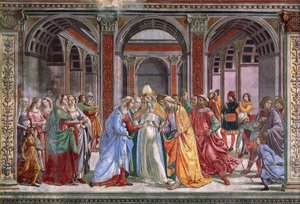 聖母の結婚、1486-90 作： Domenico Ghirlandaio